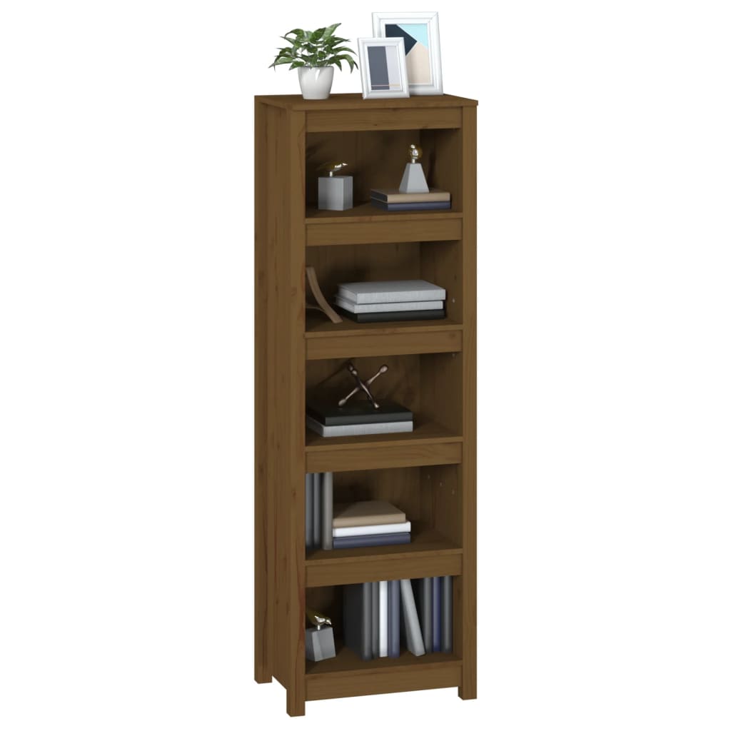 Bookshelf Honey Brown 50 x 35 x 154 cm Solid Pine Wood