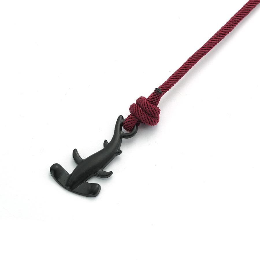 New Marine Animal Lovers Shark Bracelet For Men Sliding Adjustable 7 Colors Grade A 3mm Thin String Braslet Pulseria Hombre