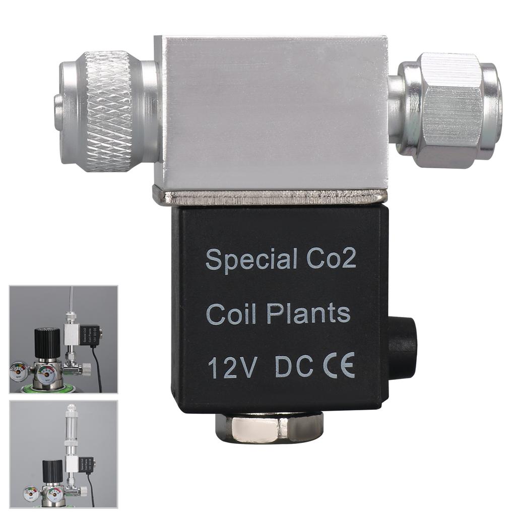 Solenoidový ventil pro akváriový regulátor systému CO2 DC 12V výstup Connect M10*1 externí závit jednoduchý