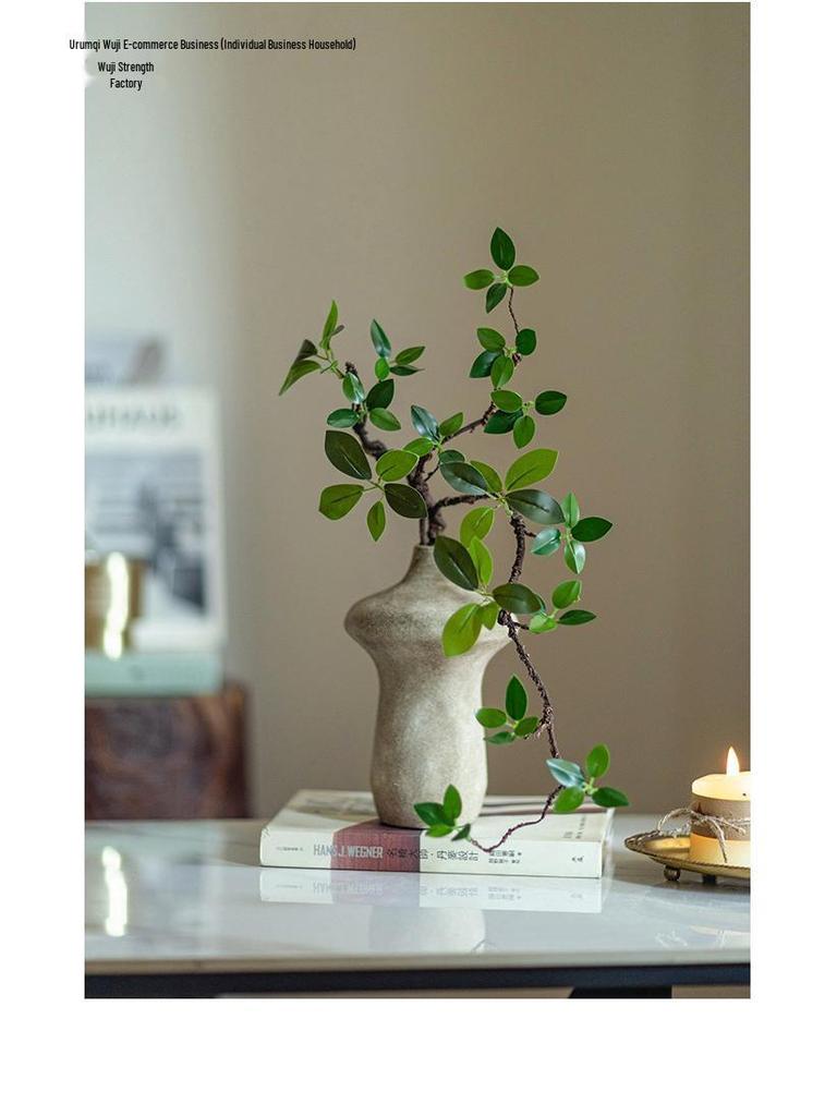 Bionic Begonia: Artificial Luxury Green Plant Dining Table Decoration