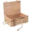 Wooden storage box with lid 30x21x12 cm