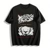 Fearless Tiger Print Tee Cross The Fear Proud Of Yourself Casual Top Pure Cotton T-shirt