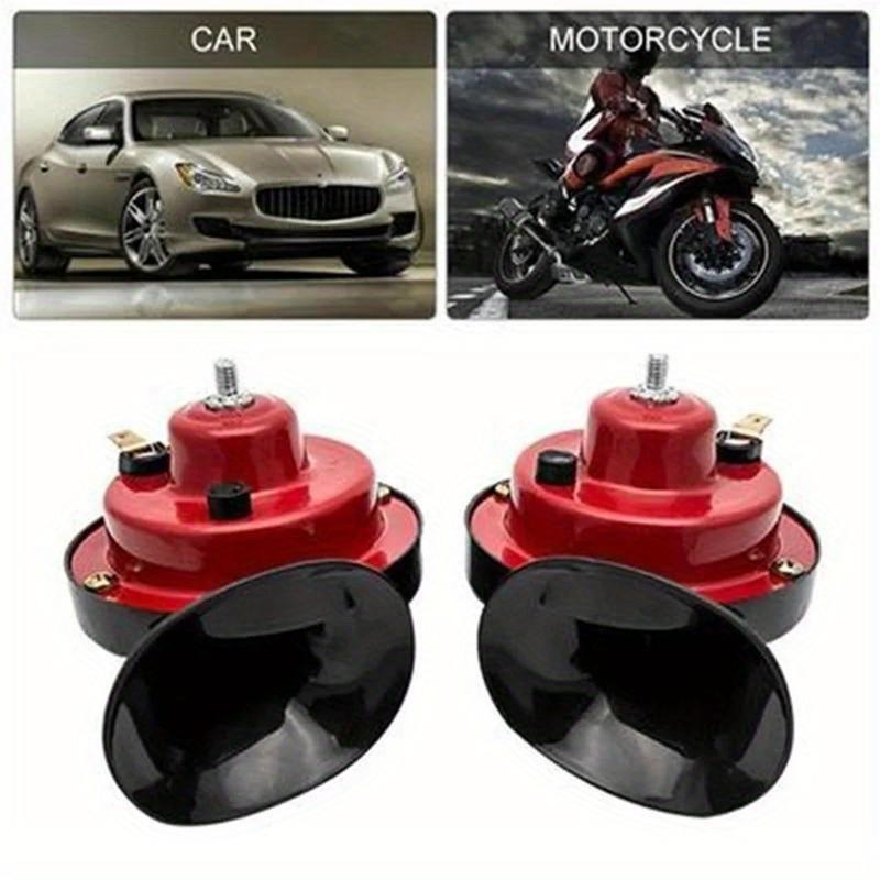 Waterproof Train Horn Suitable for Trucks, Boats, Cars, Motorcycles, Bicycles, Super Snail Horn, Red, Black, 12V
