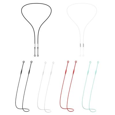 Cordoncino con connettore magnetico, resistente agli strappi, cordino di sicurezza, compatibile con la maggior parte dei tappi per le orecchie, cordino flessibile per sport e corsa