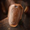 The Retro Key Cover Is Suitable For Gac New Energy Trumpchi E8 Car Handmade Real Cowhide Key Protection Bag.