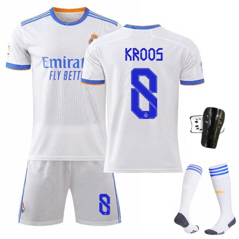 21-22 Home White 9 Benzema 10 Modric 7C Ronaldo Jersey 20 Vinicius Football