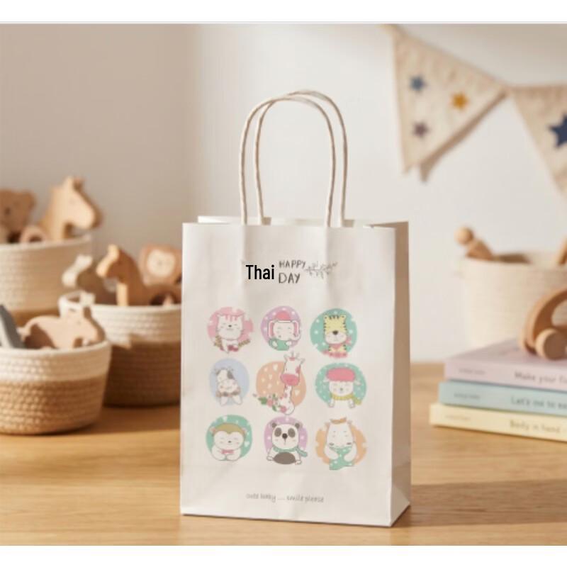 

HappyDay Kraft Paper Take-Out Tote Bags, 100-Count
