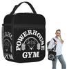 Powerhouse Gym Fitness Muskelaufbau Isoliert Lunchtasche für Damen Kinder Tragbar Essensboxen Thermische Lunchbox Tragetasche