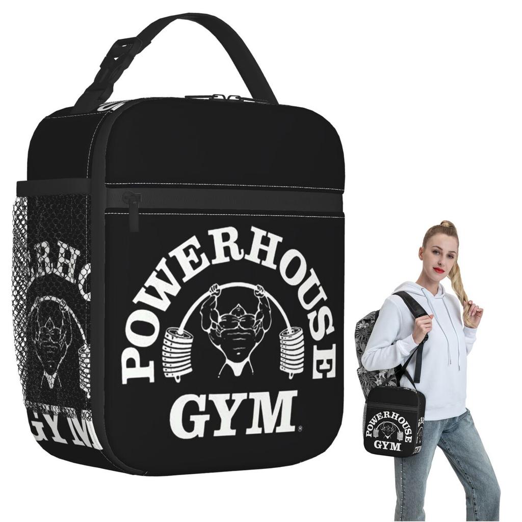 Powerhouse Gym Fitness Costruzione Muscoli Borsa Pranzo Termica per Donne Bambini Scatole Pranzo Portatili Borsa Termica