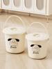 Small Multi-Purpose Thickened Plastic Bucket with Lid for Household, Outdoor, Fishing, and Painting Activities