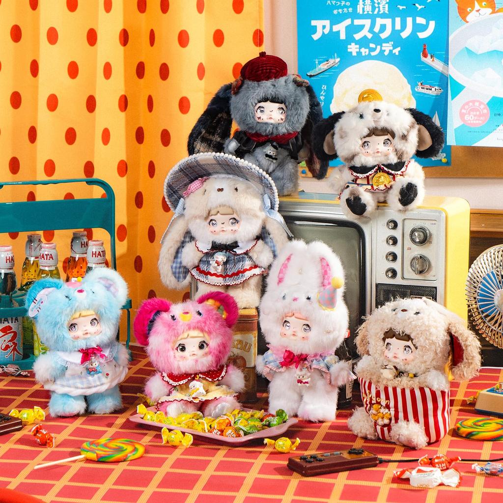 TOP TOY x Nommi [Erinnerungen an jene Tage] Serie Plüschanhänger [1 Stück] Gachapon Überraschungsbox Figur Plastikmodell Premium Spielzeug Weich-PVC Geburtstagsgeschenk