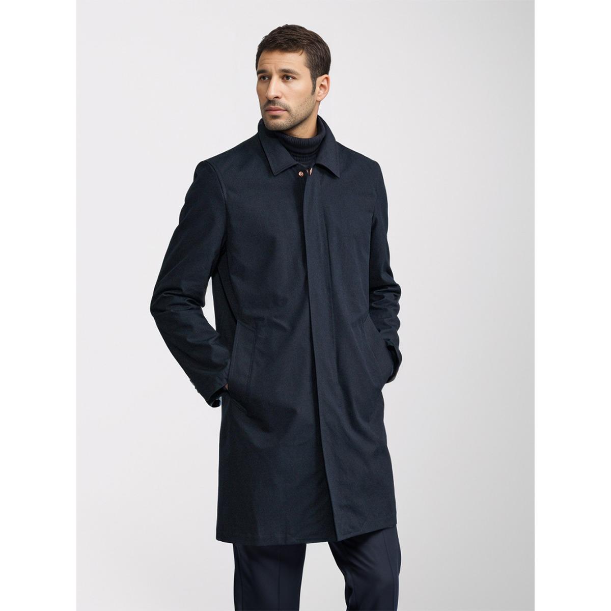 Spring Autumn Men`s Solid Color Mid-length
