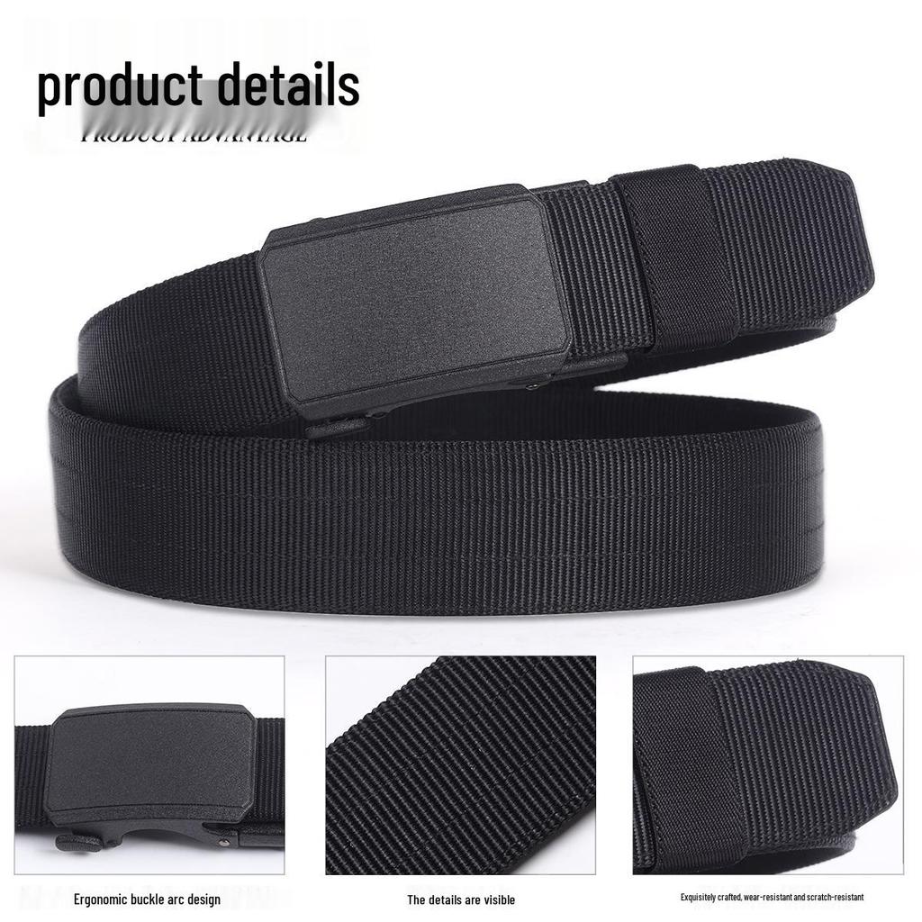 Metal Otomatik Tokalı Erkek Naylon Kanvas Taktik Kemer