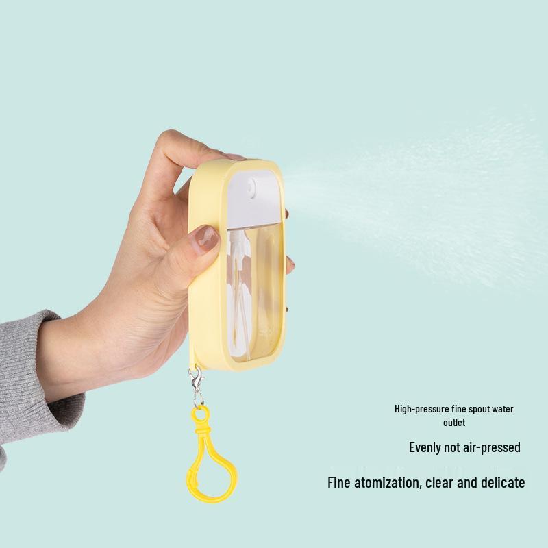 Portable Press-On Silicone Hydrating Perfume Spray Bottle