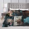 Heated Rivalry Blanket Canadian Sports Romance Wool Vintage Warm Throw Blankets for Bed Sofa All Season