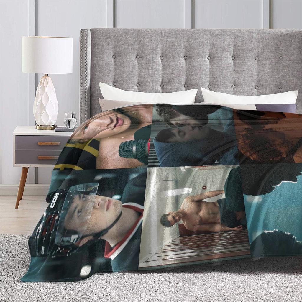 Heated Rivalry Blanket Canadian Sports Romance Wool Vintage Warm Throw Blankets for Bed Sofa All Season