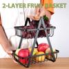 2-Tier Design Kitchen Organizer Space-Saving Vegetable Storage Basket  Dining Room