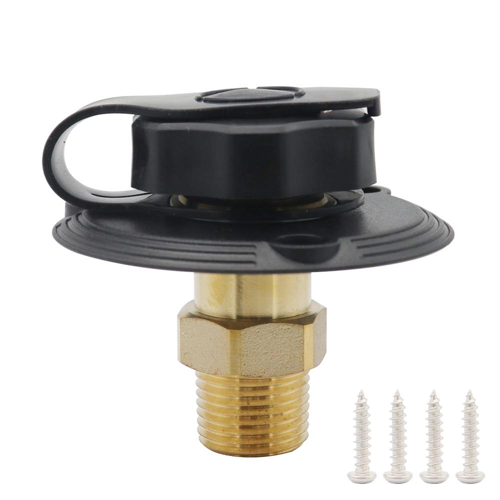 Motorhome Water Inlet 3/4in NH Female To 1/2in NPT Male Caravan Water Hose Connector for Motorhomes Marine Boat Campers