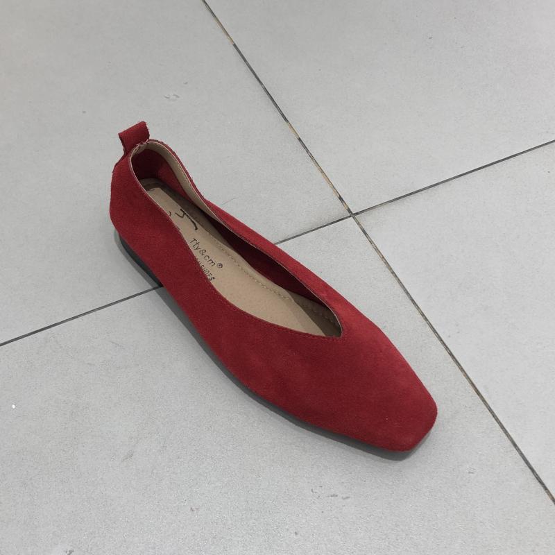 Fashion Bailamos Women's Square Toe Vintage Flats Soft Loafers Comfortable Leather Ballet Shoes for Female Dress Shoes Mujer