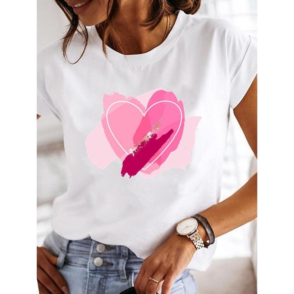 

Women s Short-sleeved Explosive Insect Butterfly Dragonfly Print Round Neck T-shirt Women Clothes Oversized T Shirt Harajuku 4XL