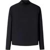 Champion Outdoor Series Sports Casual Simple Warm Knitted Sweater Women Sweater Basic-Black 162510403-1