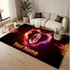 Custom Rug AC Milan Pattern Print Name Text Soft Non‑Slip Floor Carpet for Home Indoor Decoration