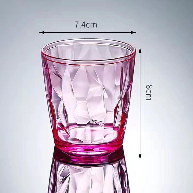 1 Pc Acrylic Drinking Glass Shatterproof Water Tumbler Unbreakable Reusable Beer Champagne Cup Dishwasher Safe for Party
