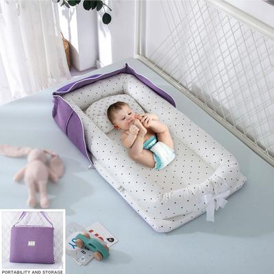 baby bassinet for bed portable baby lounger for newborn crib breathable and sleep nest with pillow