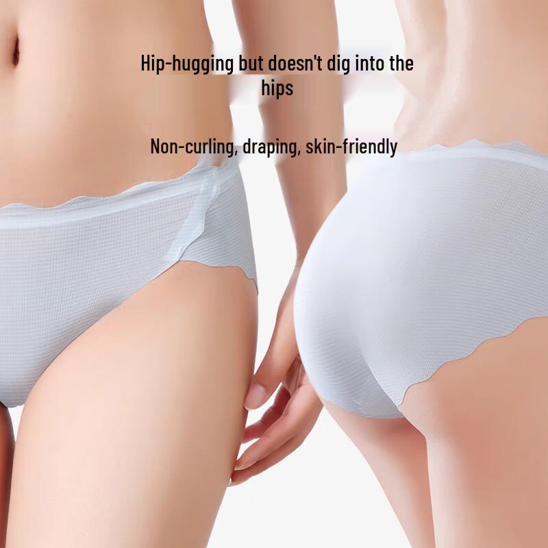 Langsha Women's Seamless Ice Silk Briefs