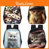Cute Cat 15-inch Spacious School Backpack Lightweight For Kids Unisex