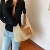 Beach Handbag Beach Bag Bohemian Style Raffia Shoulder Bag Trendy Weave Straw Bag Summer