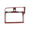 For VW Golf 7 MK7 7.5 2014 2015 2016 2017 2018  LHD ABS Carbon Texture Center Console Navigation Air Outlet Panel Frame Trim