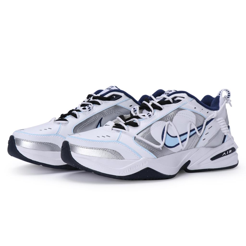 Nike Air Monarch 4 Chunky Sneakers Unisex Low top Blue/Silver 415445-102(Team80-)