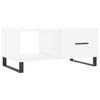  Coffee Table, White, 90x50x40 Cm, Wood-based Material