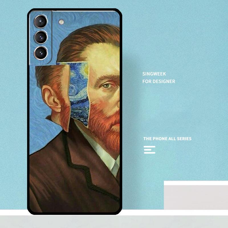 Van Gogh Starry Night Case For Samsung Galaxy S25 Ultra S20 S21 S22 S23 S24 Ultra S9 S10 Plus S25 FE Phone Cover