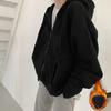 Women's Hooded Zip Up Oversized Sweatshirts Casual Loose Pullover Jackets Coat