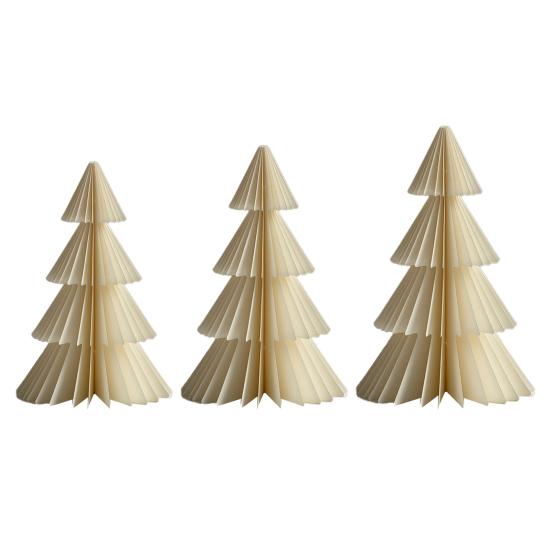 Yousheng 3/4Pcs Christmas Tree Ornament Easy Assembly Geometric Origami Christmas Tree Festive Merry Christmas Decor