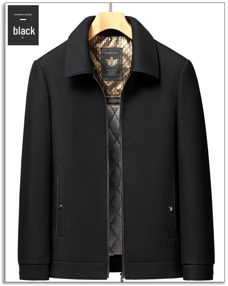 2025 Men's Autumn/Winter Thickened Outerwear Set for Middle-Aged and Elderly Dads and Grandpas
