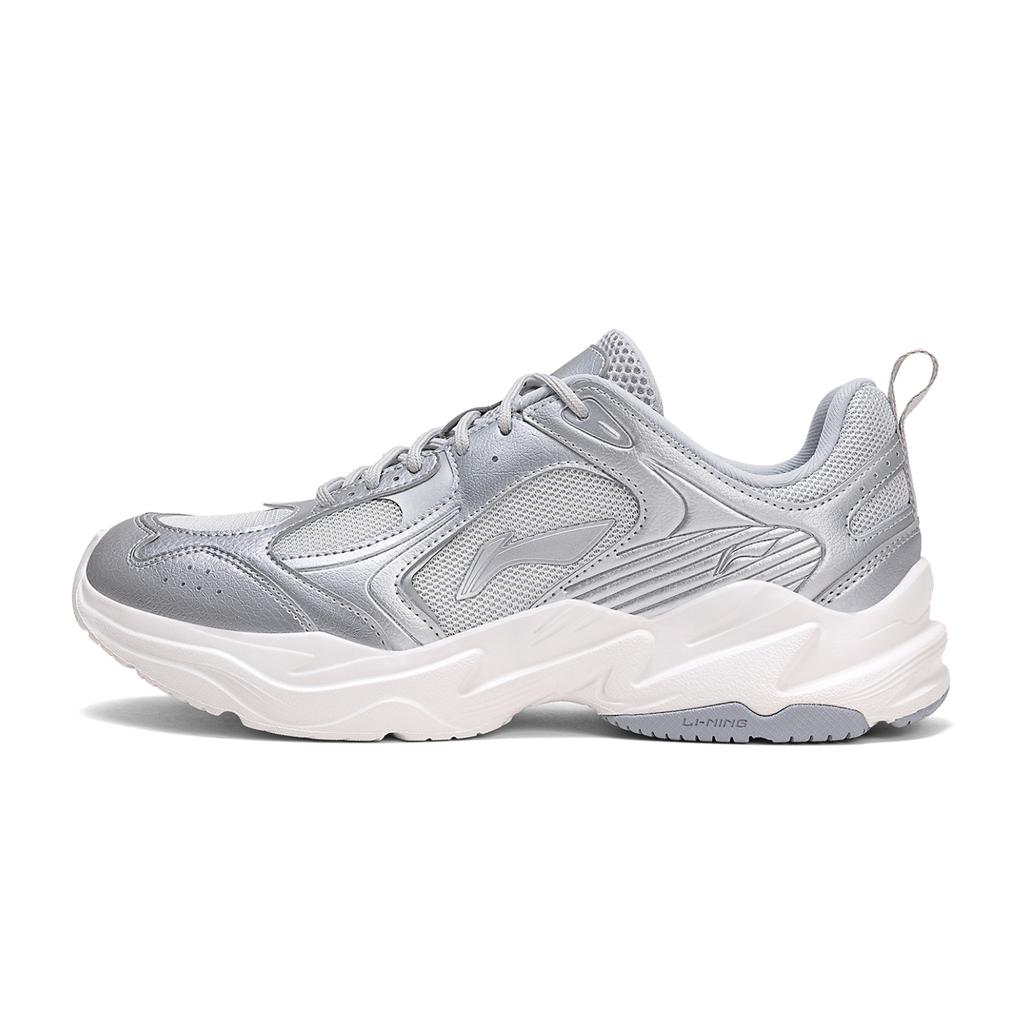 Men's Sneakers Li-Ning Cloud Returns Casual Shoes Men's Low-top Silver