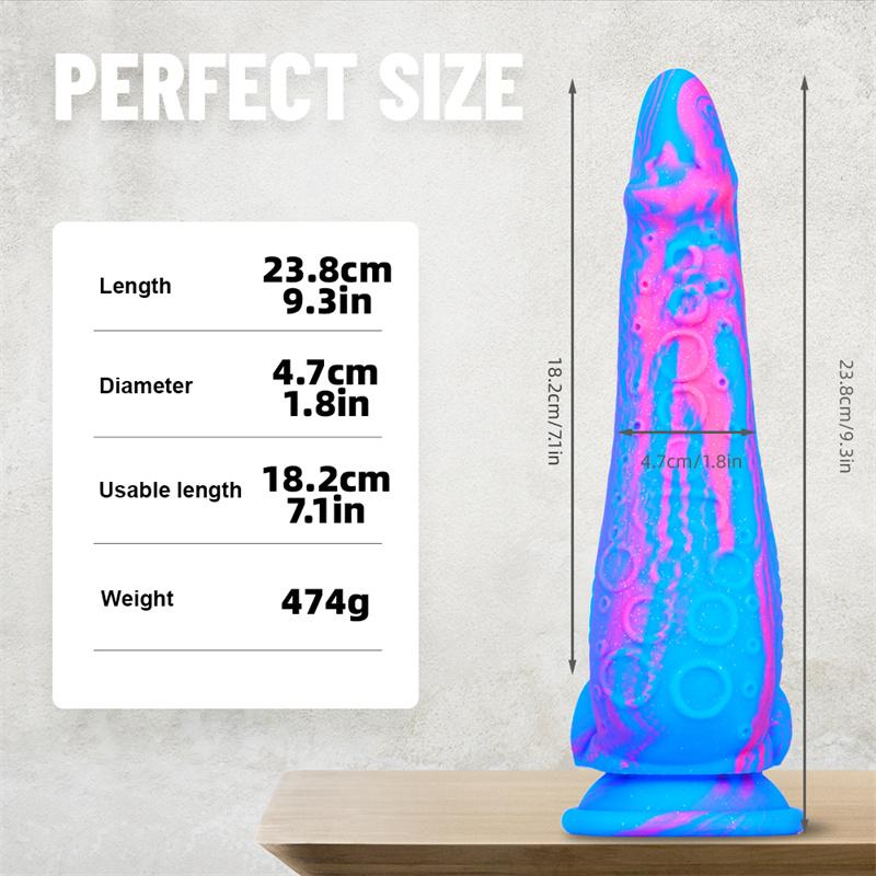 Octopus Silicone Color Dildo Liquid Multi-layer Crystal Simulation Big Penis Adult Products
