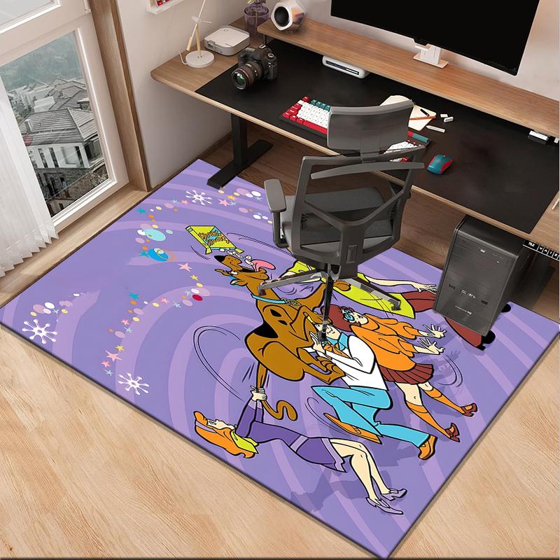 Scoo-dog Mystery Night Office Rug Chair Mat, Game Carpet, Suitable for Front Door, Bedroom, Living Room, Desk, Holiday Gift