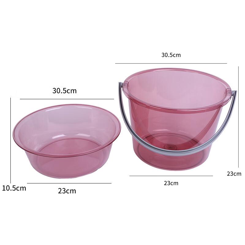 

Transparent Plastic Bucket with Basin