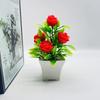 Artificial Potted Plants Artificial Flower Bonsai Artificial Green Plants Foam Roses 5 Foam Flower Ornaments