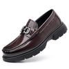New Men's Luxury Leather Shoes Genuine Leather Dress Shoes Fashion Loafers Slip-on Comfy Casual Business Shoes Fomal Mocassins