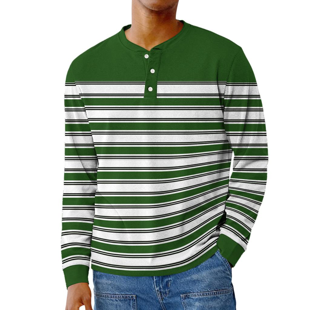 Men's Casual Oversized Button-Down Shirt With Long Sleeves