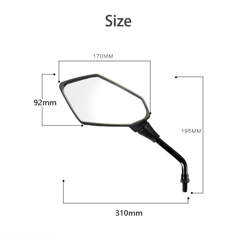Motorcycle Mirror Scooter E-Bike Rearview Mirrors 360 Rotate Adjustable Cycling Bicycle Accessories Mirror Bicycle Rearview Mirror Bicycle Mirror