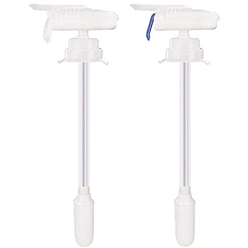 Blue 2 Pack Silver Beverage Dispenser for Party Wedding Home Kitchen Magic Electric Tap for Water Milk Juice Beer Spill Proof Automatic Drink Dispenser with Tap Stainless Steel Drink Straw Set