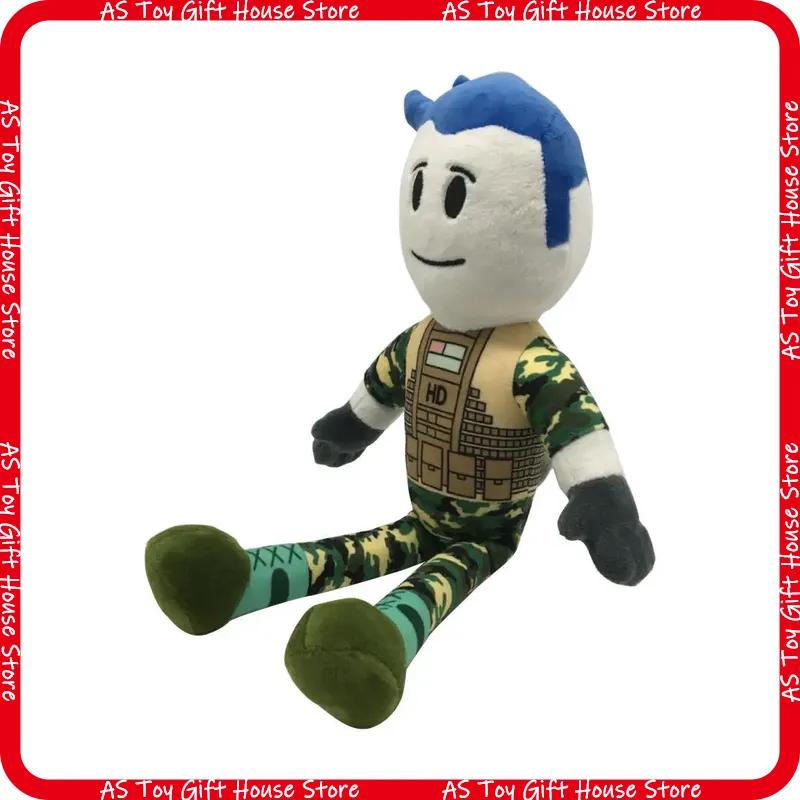 Roblox Plush Toy Military Style Stuffed Doll Game Character Soft Cartoon Figure For Game Fans Birthday Gift Room Decor