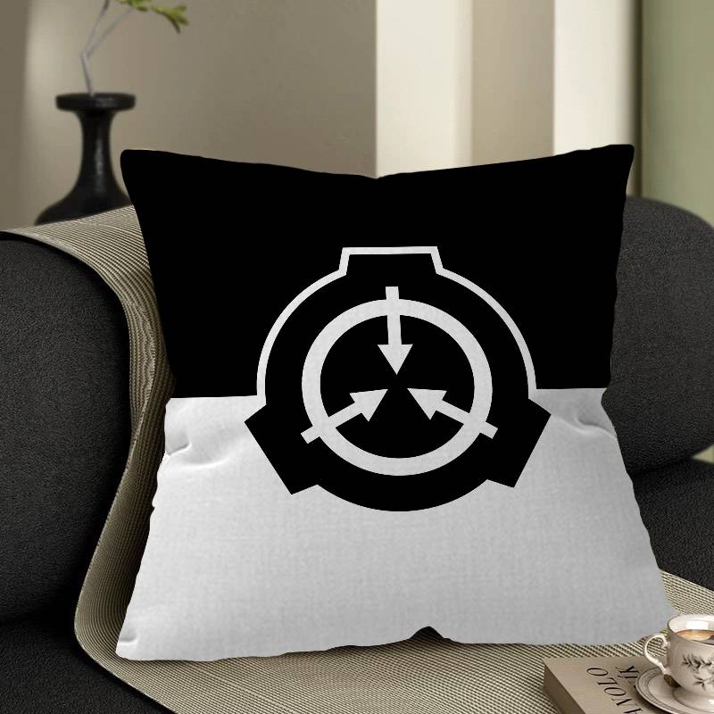 Popular Foundation Scp F-Foundation Pillow Covers Sofa Decorative Home Double-Sided Printing Short Plush Cute Cushion Cover