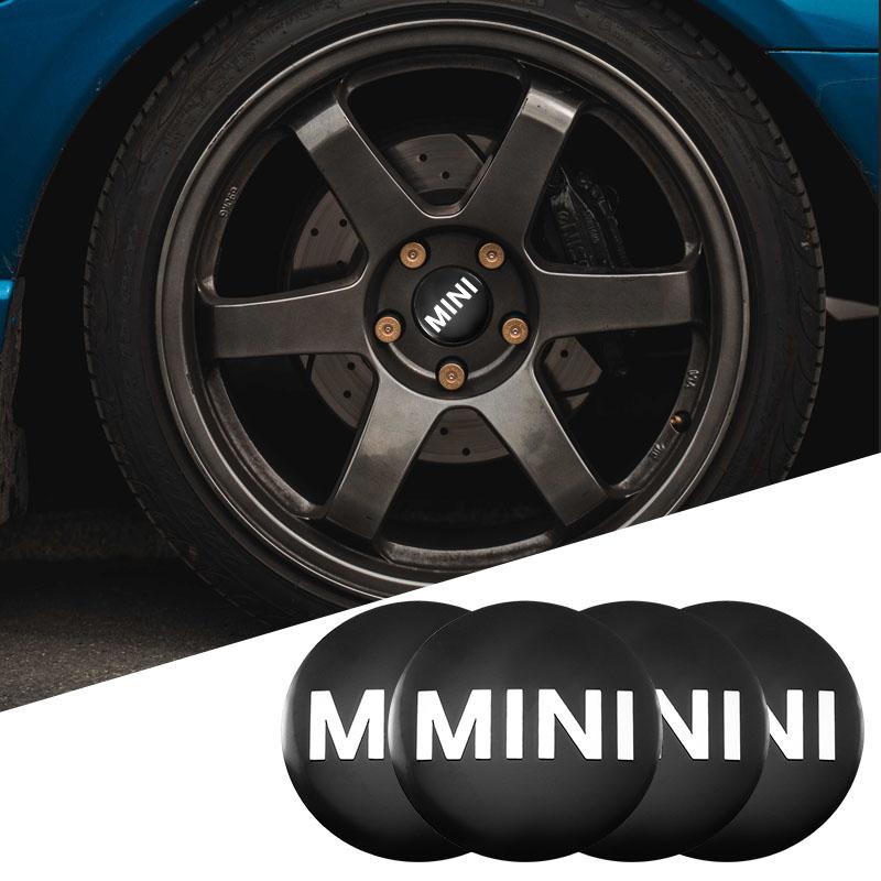 hrlcu10 4Pcs Car Wheel Hub Center Cover Badge Decorative Stickers For BMW Mini Works Cooper F54 F55 F56 F57 F60 R50 R52 R53 R55 R56 R57